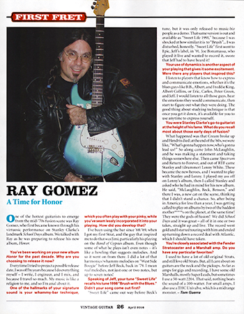 Vintage Guitar Article April 2016